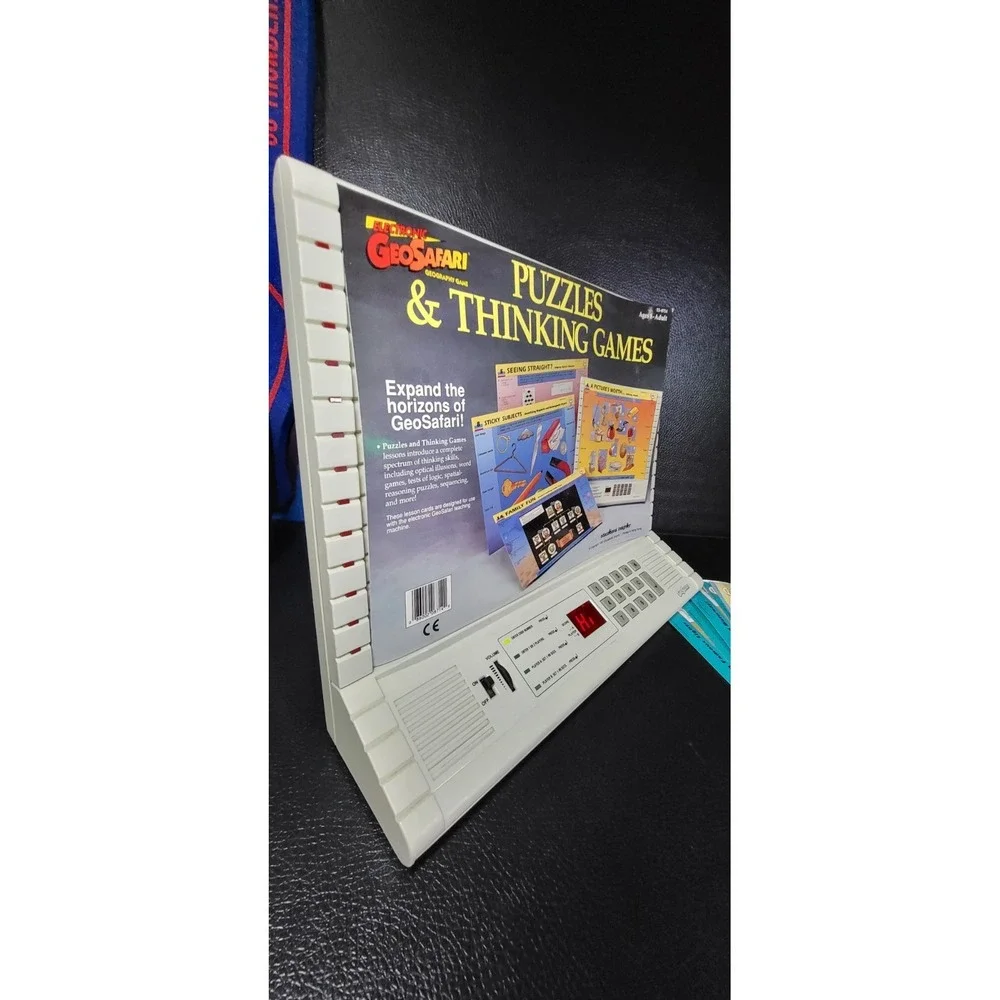 RARE Vintage GeoSafari EI-8700 Electronic Learning Game - Working 27 Cards READ*